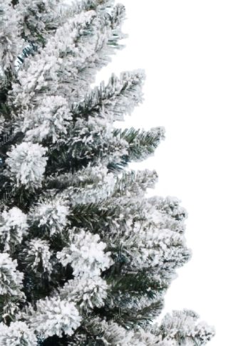 Künstlicher Weihnachtsbaum Mini-Tanne mit Kunstschnee, hat dicht verschneite Zweige