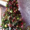 Ozdobený umelý vianočný 3D stromček Smrek Alpský 240cm