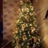 Ozdobený umelý vianočný 3D stromček Smrek Alpský 240cm