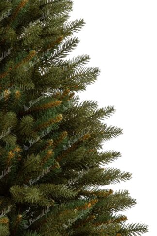 Künstlicher Weihnachtsbaum 3D Alpenfichte im Topf.Der Baum steht in einem schönen Topf und hat dicke dunkelgrüne Nadeln.