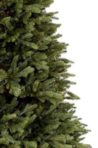 Künstlicher Weihnachtsbaum FULL 3D Alpenfichte. Der Baum hat dicke dunkelgrüne Nadeln.