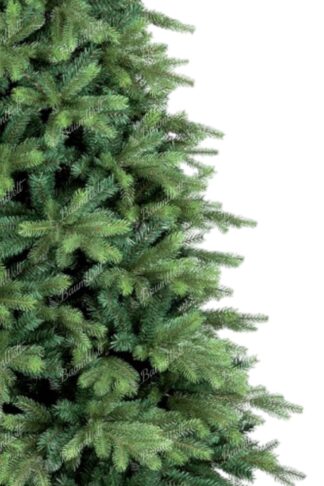 Künstlicher Weihnachtsbaum 3D Skandinavische Fichte. Der Baum hat dicke grüne Nadeln.
