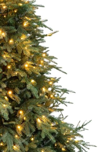 Künstlicher Weihnachtsbaum 3D Fichte Massiv mit LED Beleuchtung.Der Baum hat dichte hellgrüne Nadeln. und vorgewickelte LED Beleuchtung.
