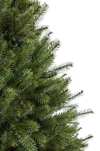 Künstlicher Weihnachtsbaum FULL 3D Alpenfichte im Topf. Der Baum steht in einem schönen Topf und hat dicke grüne Äste.
