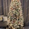 ozdobený vianočný stromček Borovica Biela Úzka 195cm