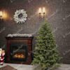 Künstlicher Weihnachtsbaum 3D Kaukasus-Tanne 150cm hat dichte hellgrüne Nadeln