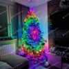 Vianočné osvetlenie na stromček farebné, Twinkly strings multicolor. Disponuje širokou škálou farieb, ktoré môžete medzi sebou kombinovať a prepínať.