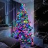 Bunte LED-Weihnachtsbeleuchtung Twinkly für den Weihnachtsbaum