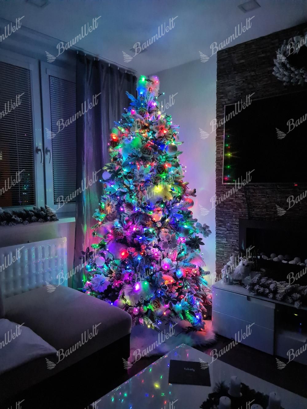 Multi-farbige animierte LED-Weihnachtsbaum-Lichtshow - 1+1 GRATIS! – Veomax