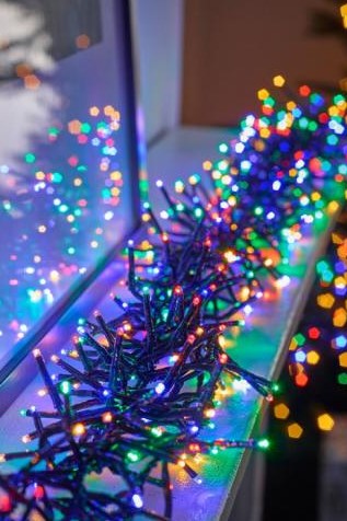 Bunte LED-Weihnachtslichterkette Twinkly