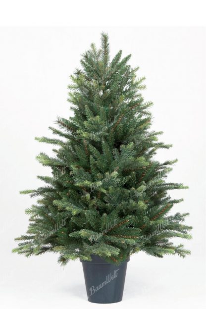 Künstlicher Weihnachtsbaum 3D Nordmanntanne 110cm im Topf