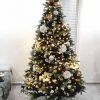 Künstlicher Weihnachtsbaum 3D Tanne mit Kunstschnee 210cm