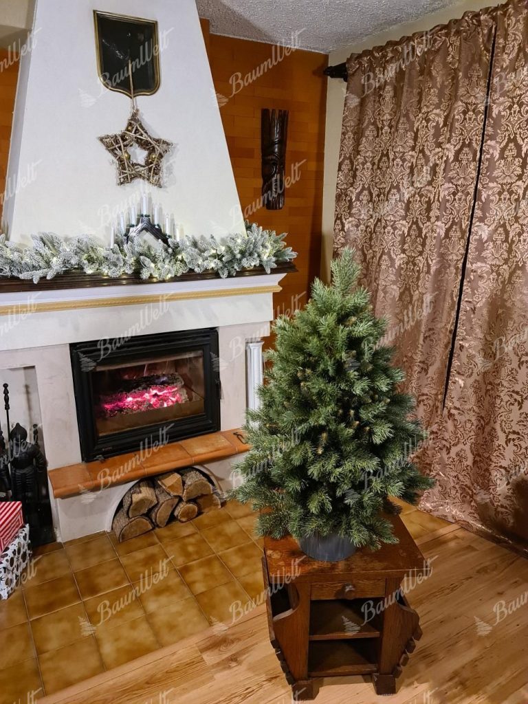 Künstlicher Weihnachtsbaum 3D Mini-Kiefer im Topf
