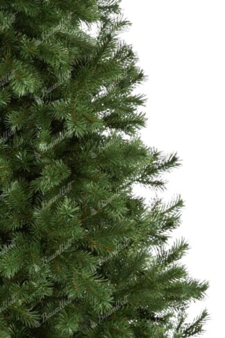 Künstlicher Weihnachtsbaum FULL 3D Zirbelkiefer. Der Baum hat dicke grüne Nadeln.