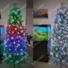 Künstlicher Weihnachtsbaum 3D Eisfichte Schmal 210cm