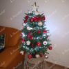 Künstlicher Weihnachtsbaum 3D Mini-Tanne im Topf 80cm