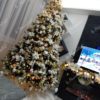 Künstlicher Weihnachtsbaum 3D Tanne mit Kunstschnee 240cm