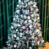 Künstlicher Weihnachtsbaum 3D Tränen-Kiefer mit Kunstschnee 210cm