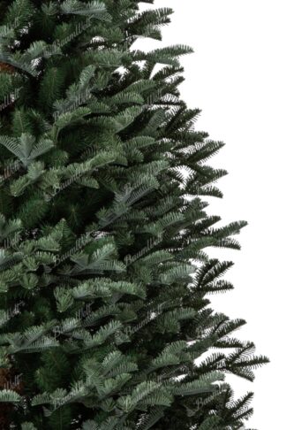 Künstlicher Weihnachtsbaum 3D Tanne Charmant XL. Der Baum hat dicke dunkelgrüne Äste.