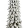 Künstlicher Weihnachtsbaum Rotfichte mit Kunstschnee im Topf