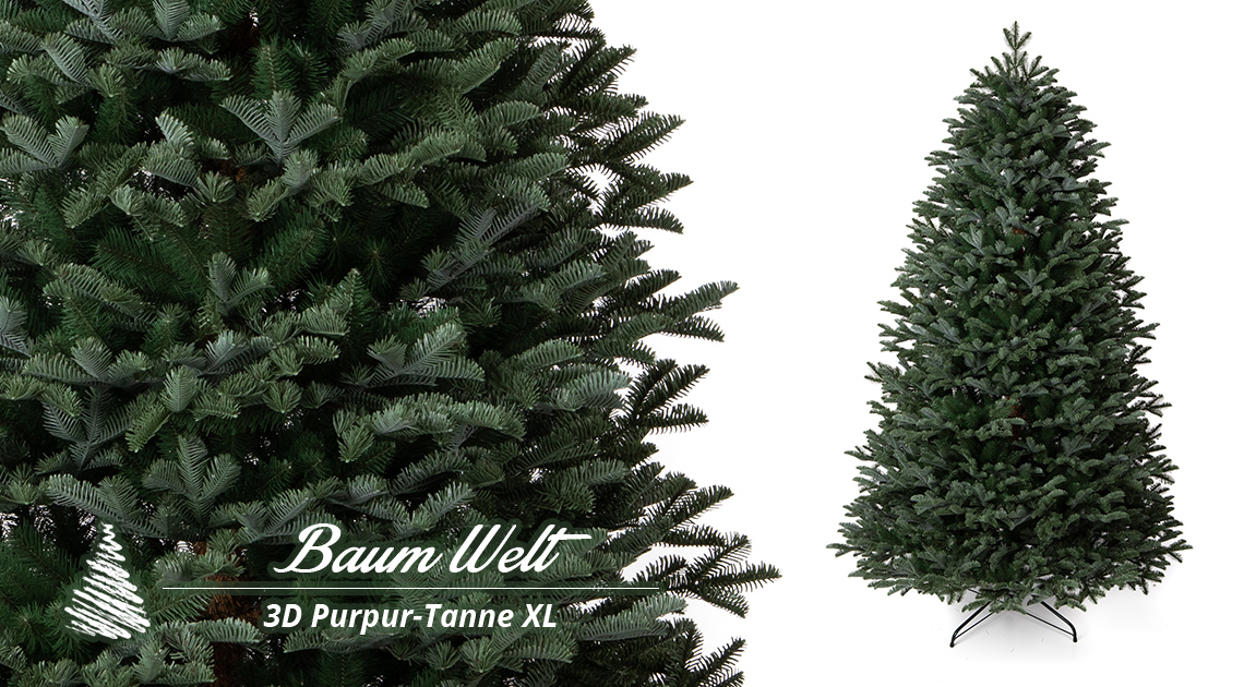 Künstlicher Weihnachtsbaum 3D Tanne Charmant XL 180cm  Baumwelt