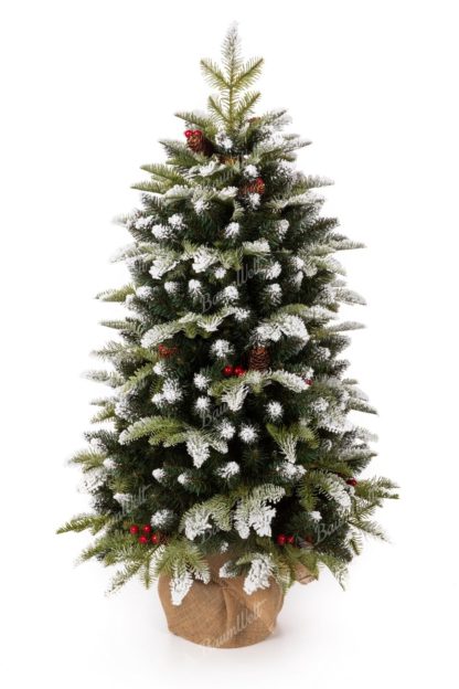 Weihnachtsbaum im Topf 3D-Tanne mit Kunstschnee