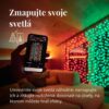 Kombinovaný LED svetelný záves TWINKLY CURTAIN 1,5m RGB-AWW 210LED
