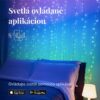 Kombinovaný LED svetelný záves TWINKLY CURTAIN 1,5m RGB-AWW 210LED