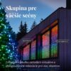 Kombinovaný LED svetelný záves TWINKLY CURTAIN 1,5m RGB-AWW 210LED