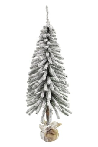 Künstlicher Weihnachtsbaum Mini Fichte Tatra Schnee auf einem Stumpf 130cm hat dick verschneite Zweige