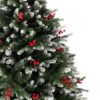 Künstlicher Weihnachtsbaum 3D Schneefichte, hat schneebedeckte Enden von Zweigen und ist mit roten Beeren verziert