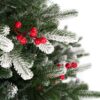 Künstlicher Weihnachtsbaum 3D Schneefichte, hat schneebedeckte Enden von Zweigen und ist mit roten Beeren verziert