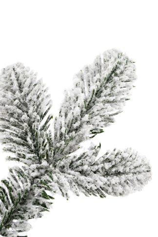 Künstlicher Weihnachtsbaum 3D Tanne Alabaster, hat einen dick verschneiten Ast
