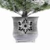 Künstlicher Weihnachtsbaum 3D Polarfichte im Topf Detail des Blumentopfes