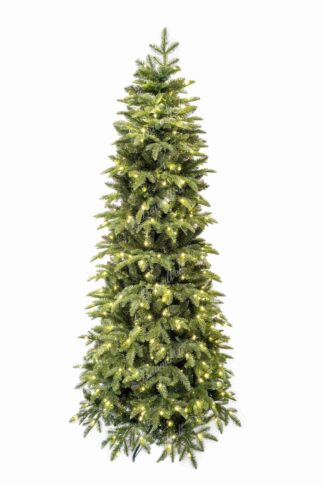 Künstlicher Weihnachtsbaum 3D Iberische Tanne LED hat dichte grüne Nadeln