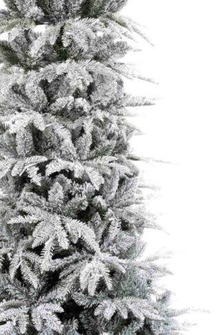 Künstlicher Weihnachtsbaum 3D Weiß-Tanne Schlank Detail der Nadeln