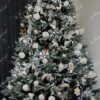 Künstlicher Weihnachtsbaum 3D Fichte Silber 240cm