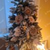 Weihnachtsbaum im Topf 3D-Tanne mit Kunstschnee 100cm
