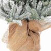 Künstlicher Weihnachtsbaum 3D Frostige Fichte im Topf 120cm