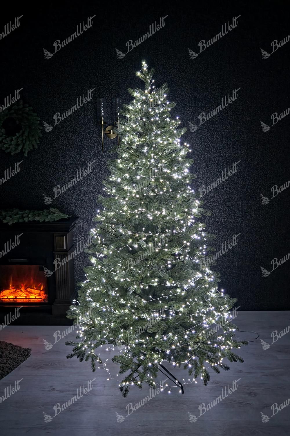 NANO LED-Weihnachtslichter für den Weihnachtsbaum in Kaltweiß 24m 800LED
