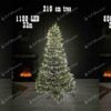 NANO LED-Weihnachtslichter für den Weihnachtsbaum in Kaltweiß 48m 1600LED