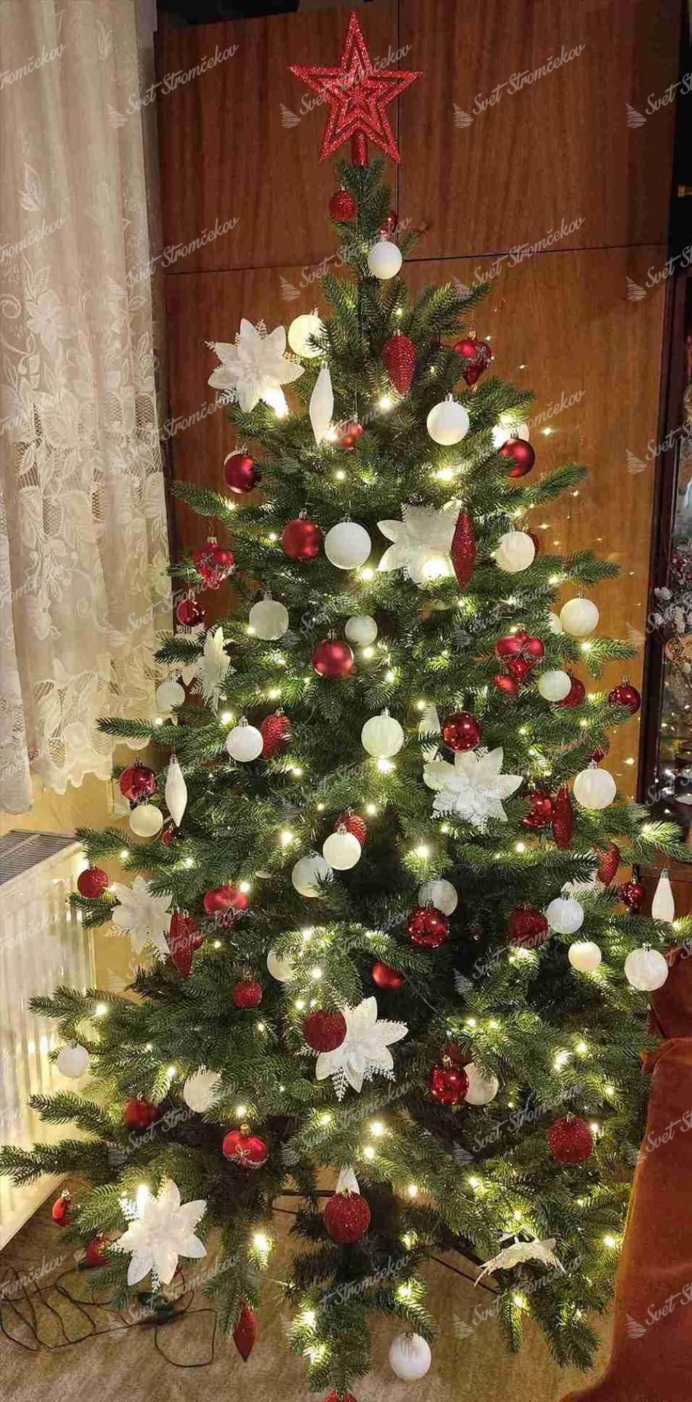 Künstlicher Weihnachtsbaum 3D Fichte Exklusiv mit LED-Beleuchtung 180cm LED300