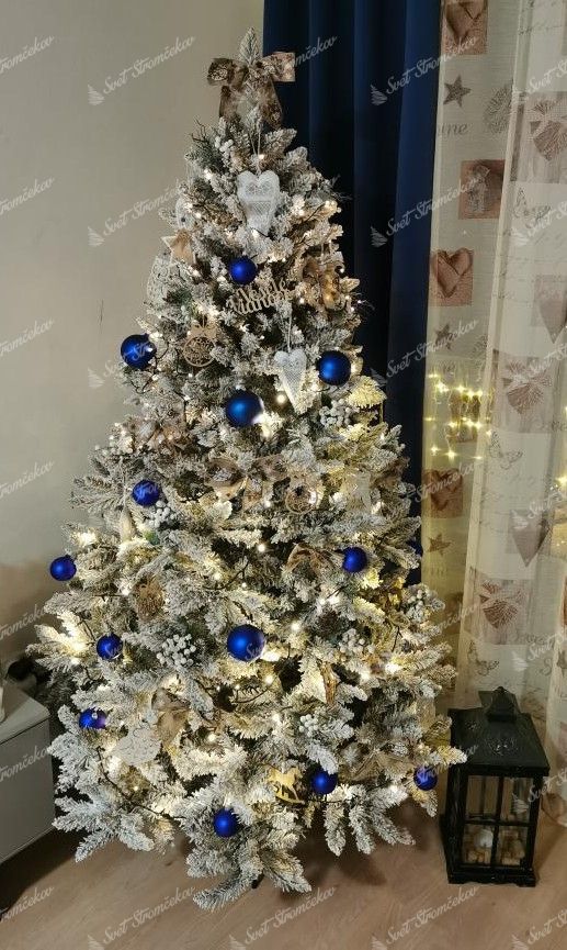 Künstlicher Weihnachtsbaum Weiß-Fichte 220cm