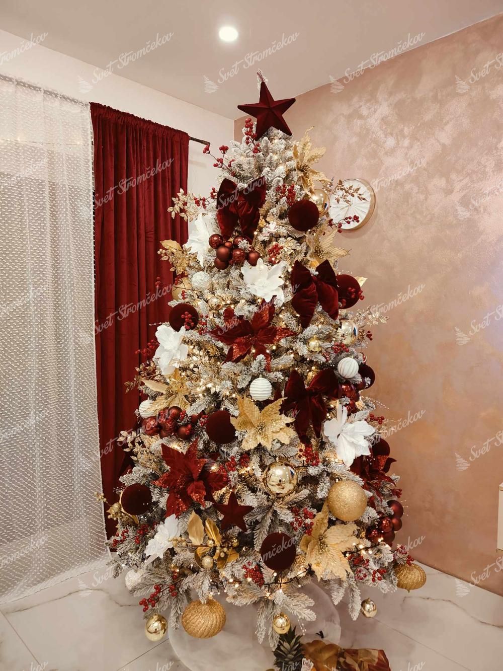 Künstlicher Weihnachtsbaum Weiß-Fichte 250cm