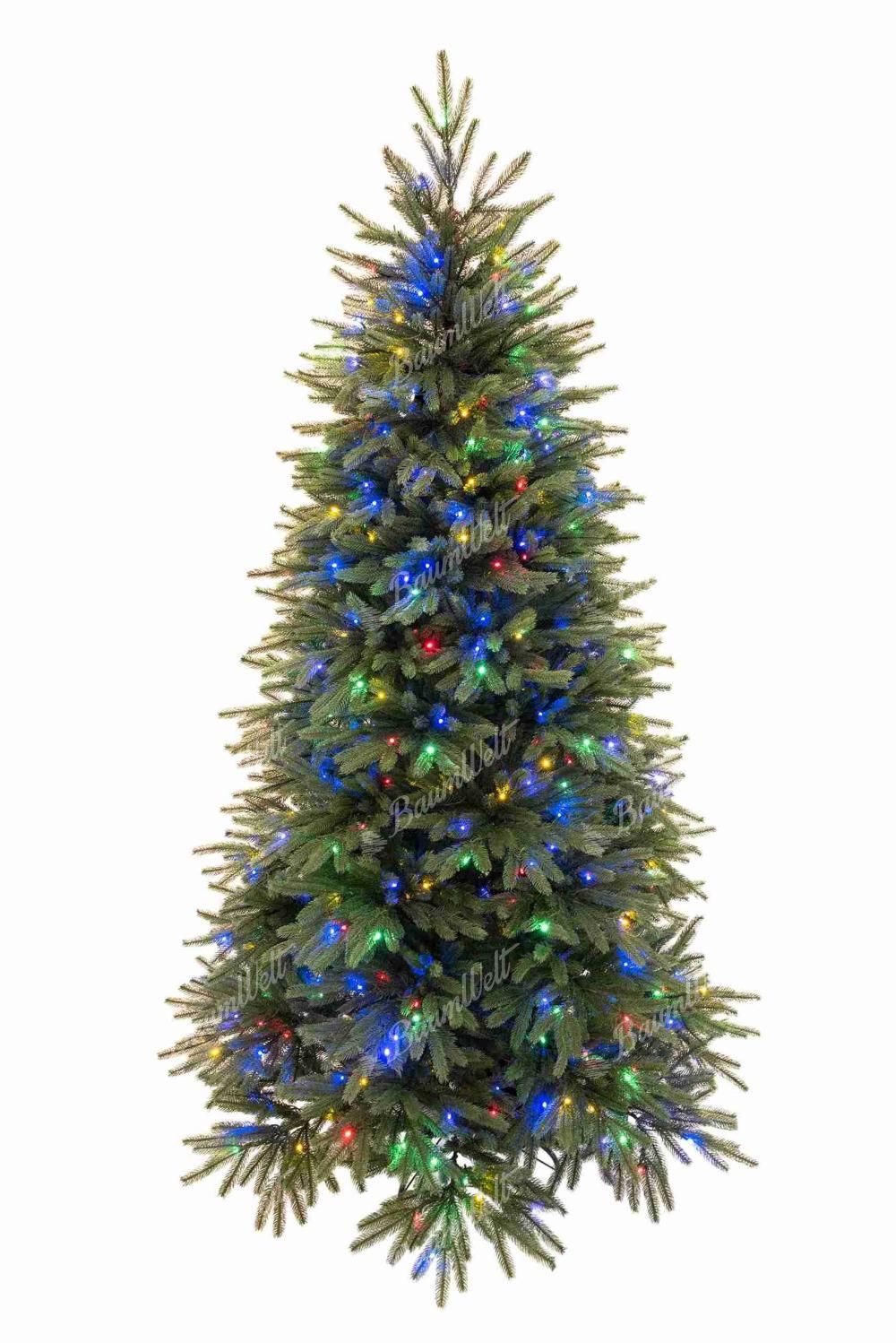 Künstlicher Weihnachtsbaum FULL 3D Kalifornische Fichte LED, er hat natürlich grüne 3D-Zweige