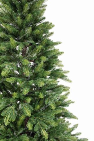 Detail des künstlichen Weihnachtsbaums FULL 3D Oregon-Tanne, Die realistischen 3D-Zweige haben zweifarbiges hellgrünes und dunkelgrünes Nadelwerk