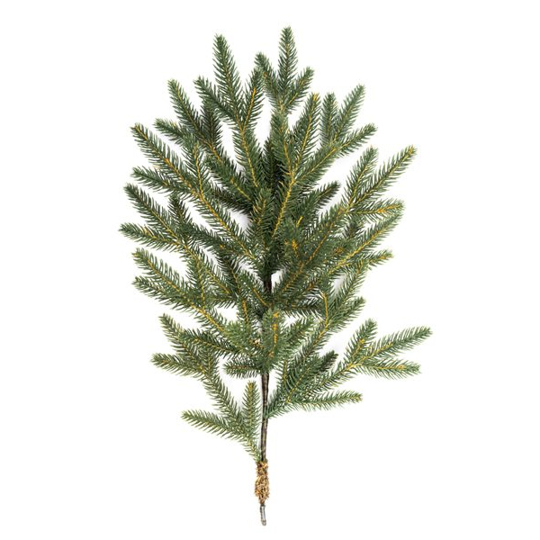 Detailansicht der Full-3D-Nadeln eines künstlichen Weihnachtsbaums, der ausschließlich aus 3D-Zweigen besteht
